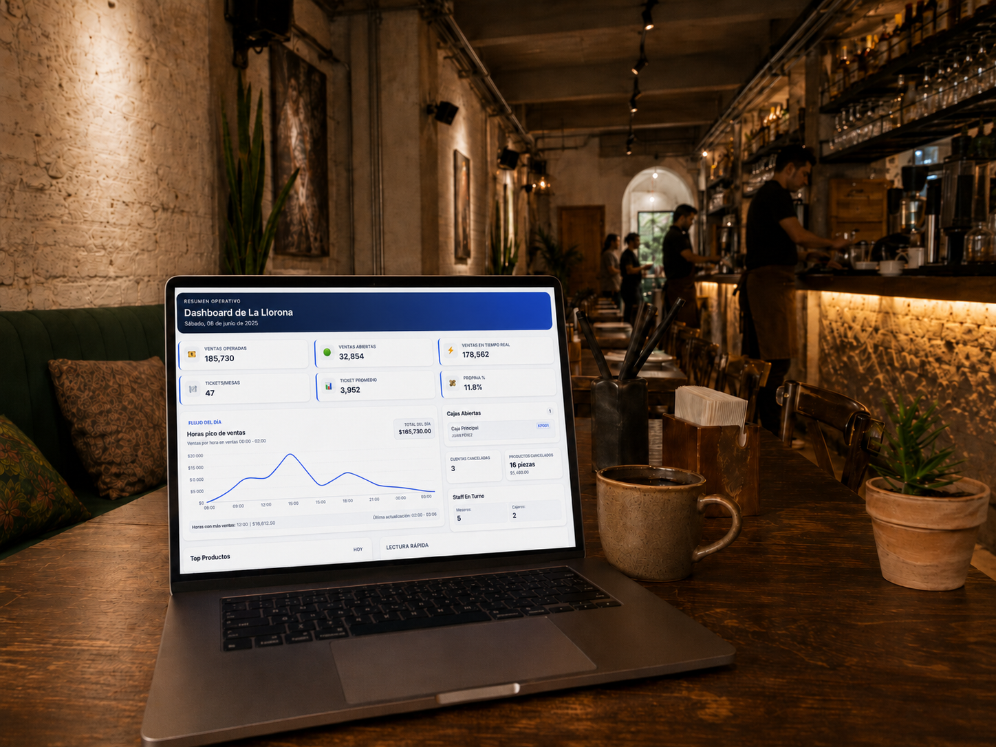 Dashboard de ventas por sucursal